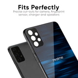 Blue Rough Abstract Glass Case for Realme 14 Pro 5G