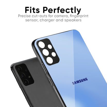 Vibrant Blue Texture Glass Case for Samsung Galaxy M56 5G
