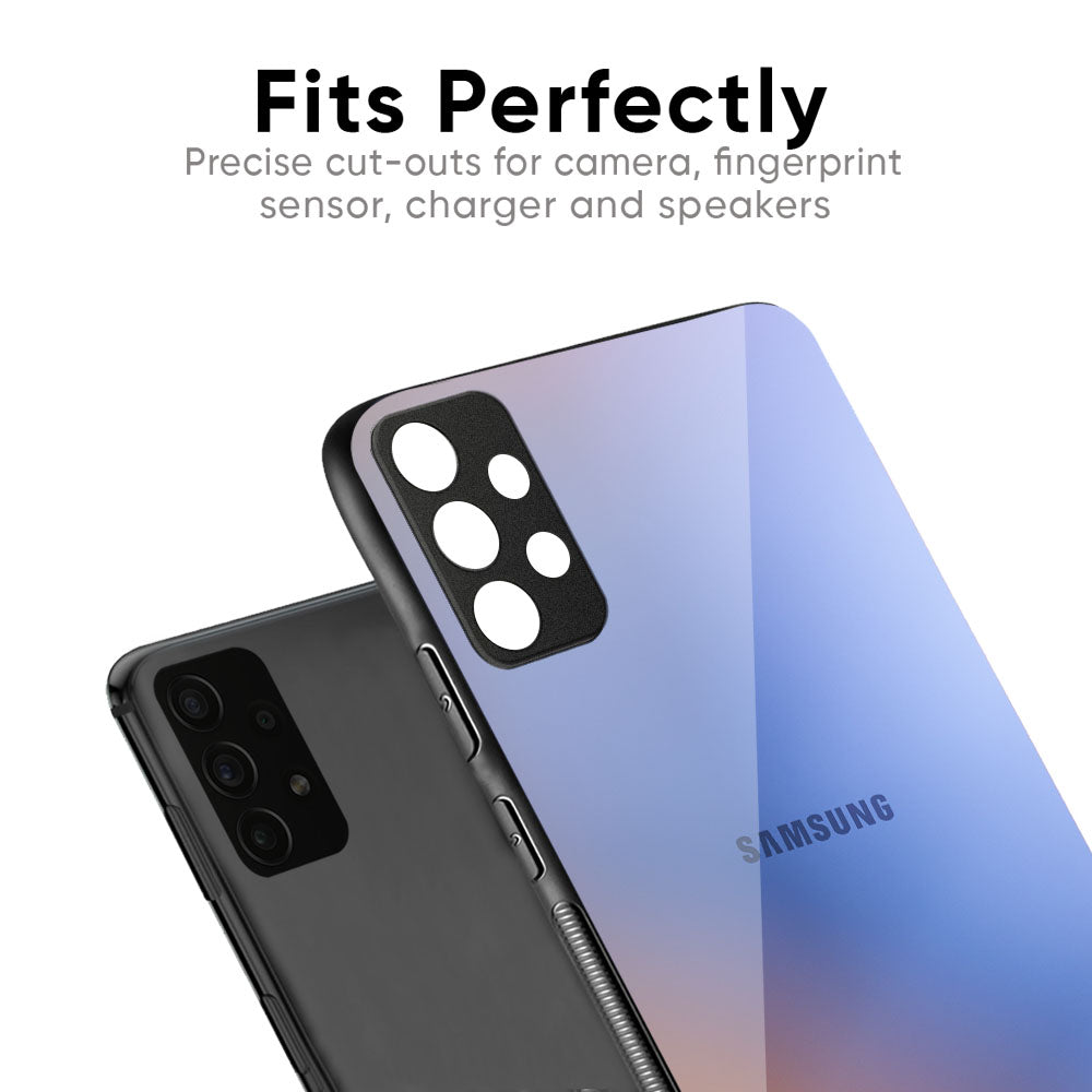 Blue Aura Glass Case for Samsung Galaxy M56 5G