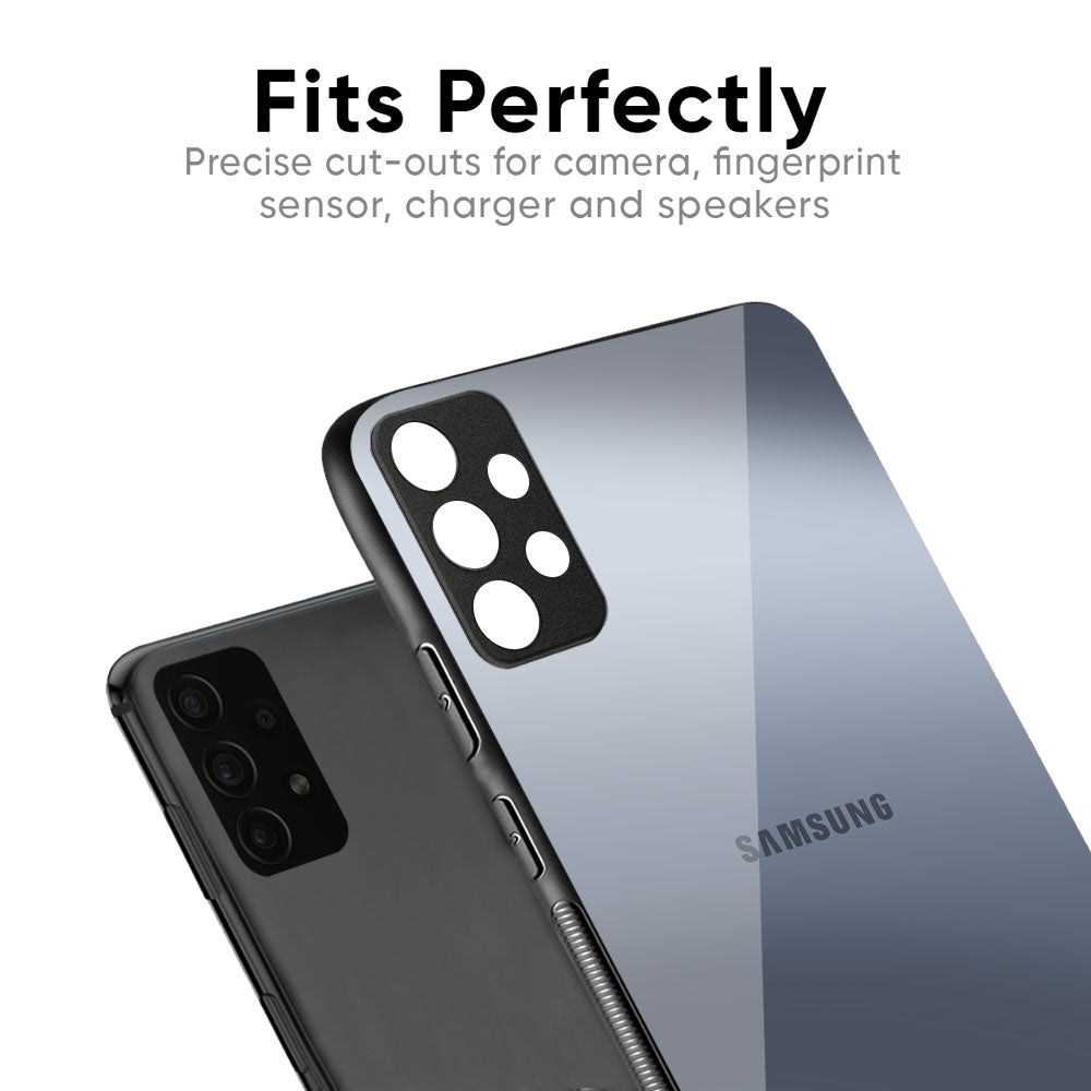 Space Grey Gradient Glass Case for Samsung Galaxy M56 5G