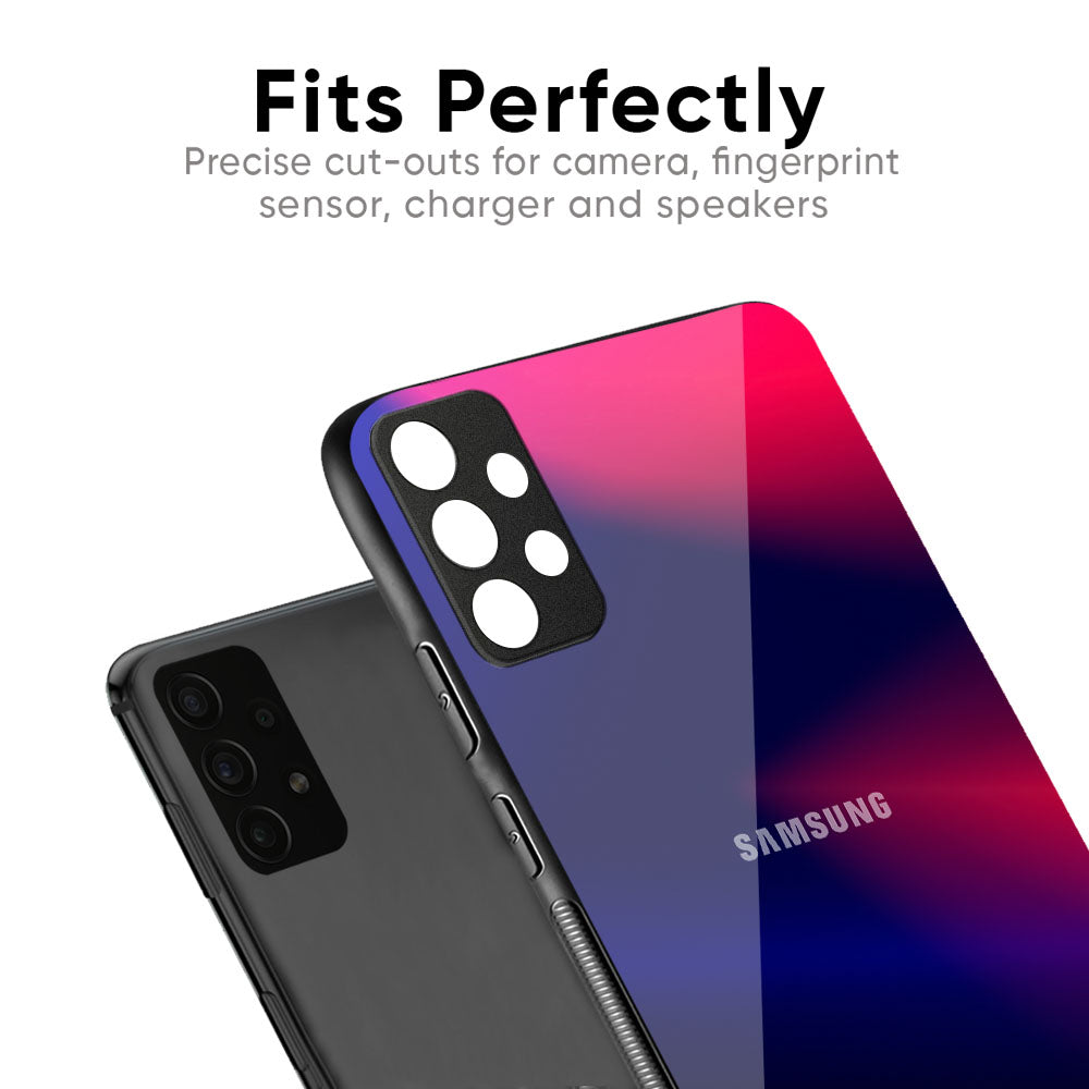 Blue Ombre Glass Case for Samsung Galaxy M56 5G