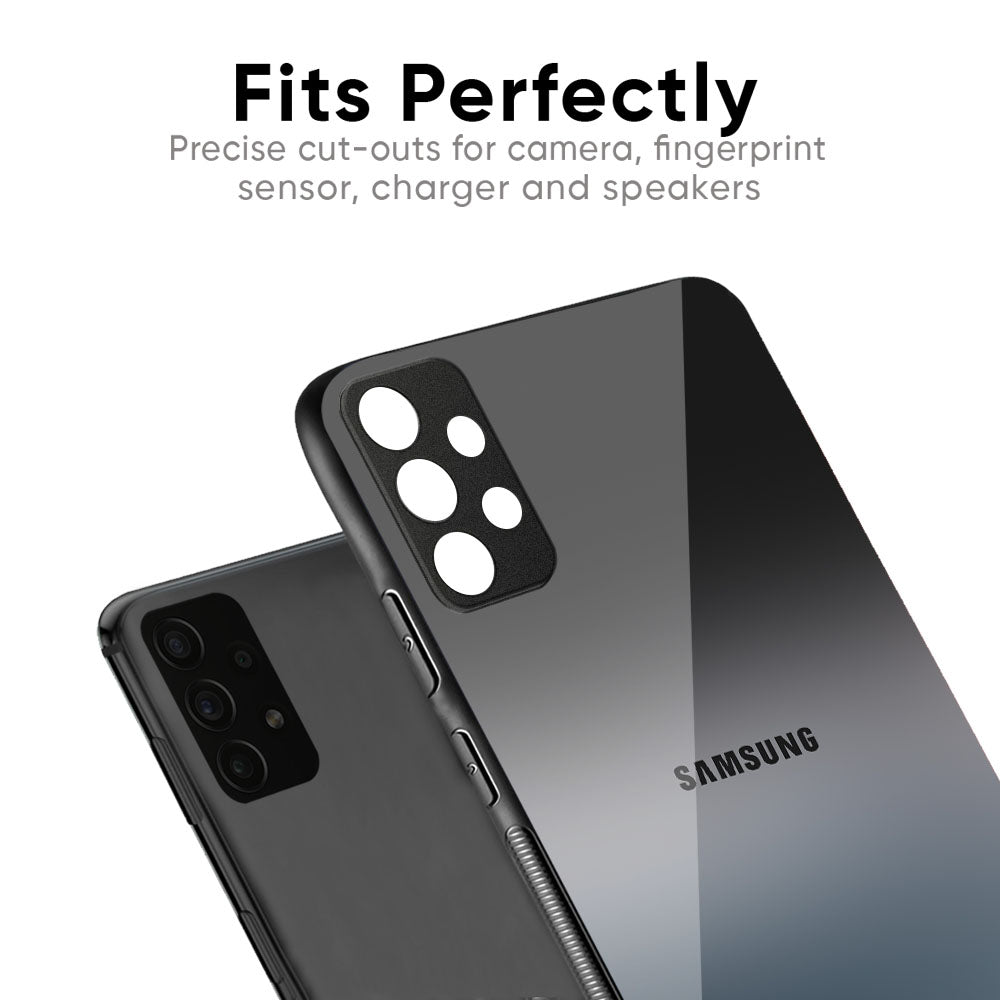 Dramatic Grey Glass Case for Samsung Galaxy M56 5G