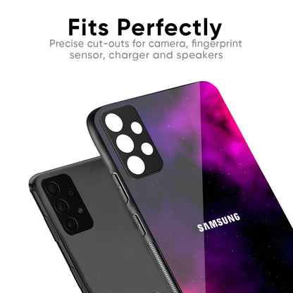Pink Galaxy Glass Case for Samsung Galaxy M56 5G