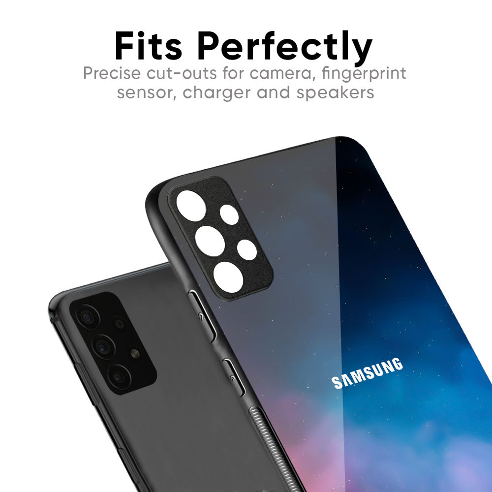 Cloudy Galaxy Glass Case for Samsung Galaxy M56 5G