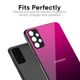 Purple Ombre Pattern Glass Case for Samsung Galaxy F17 5G