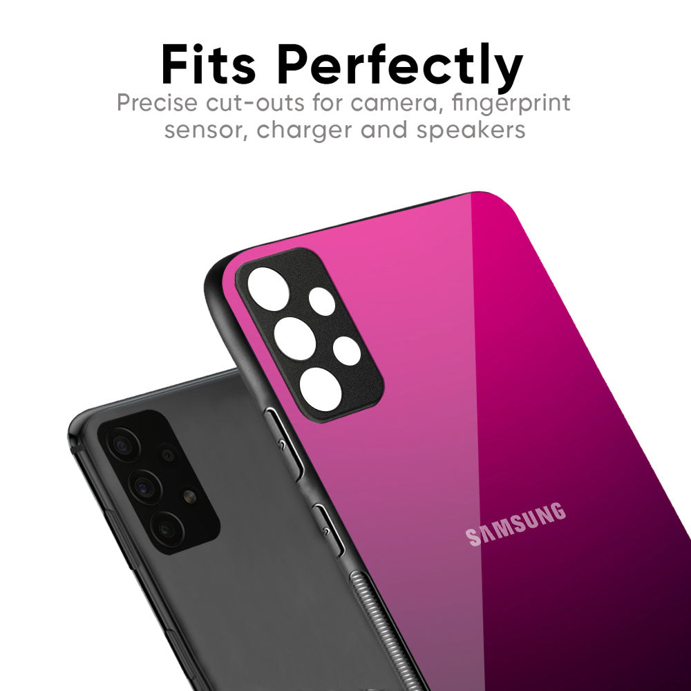 Purple Ombre Pattern Glass Case for Samsung Galaxy A57 5G