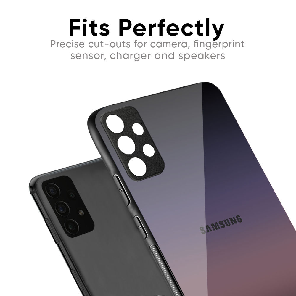 Grey Ombre Glass Case for Samsung Galaxy M56 5G