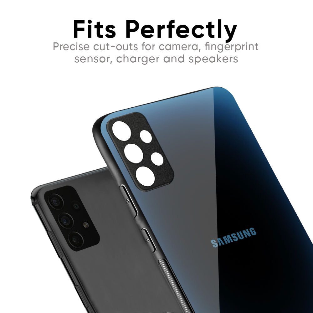 Blue Dynamic Glass Case for Samsung Galaxy M56 5G