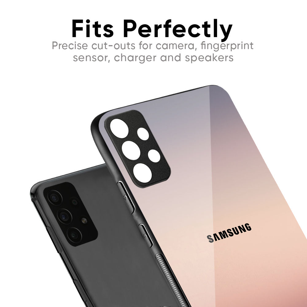 Golden Mauve Glass Case for Samsung Galaxy M56 5G