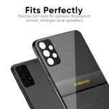 Grey Metallic Glass Case For Samsung Galaxy M17 5G