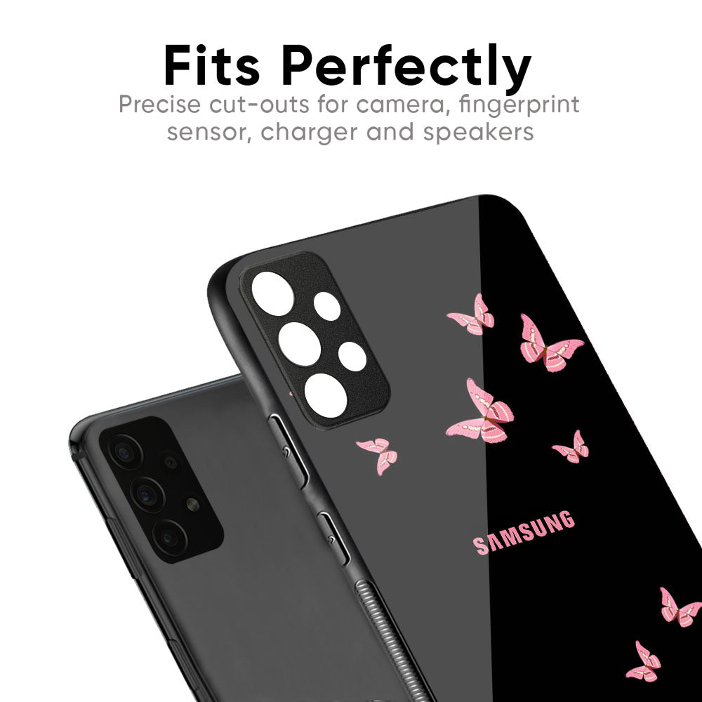 Fly Butterfly Glass Case for Samsung Galaxy M56 5G