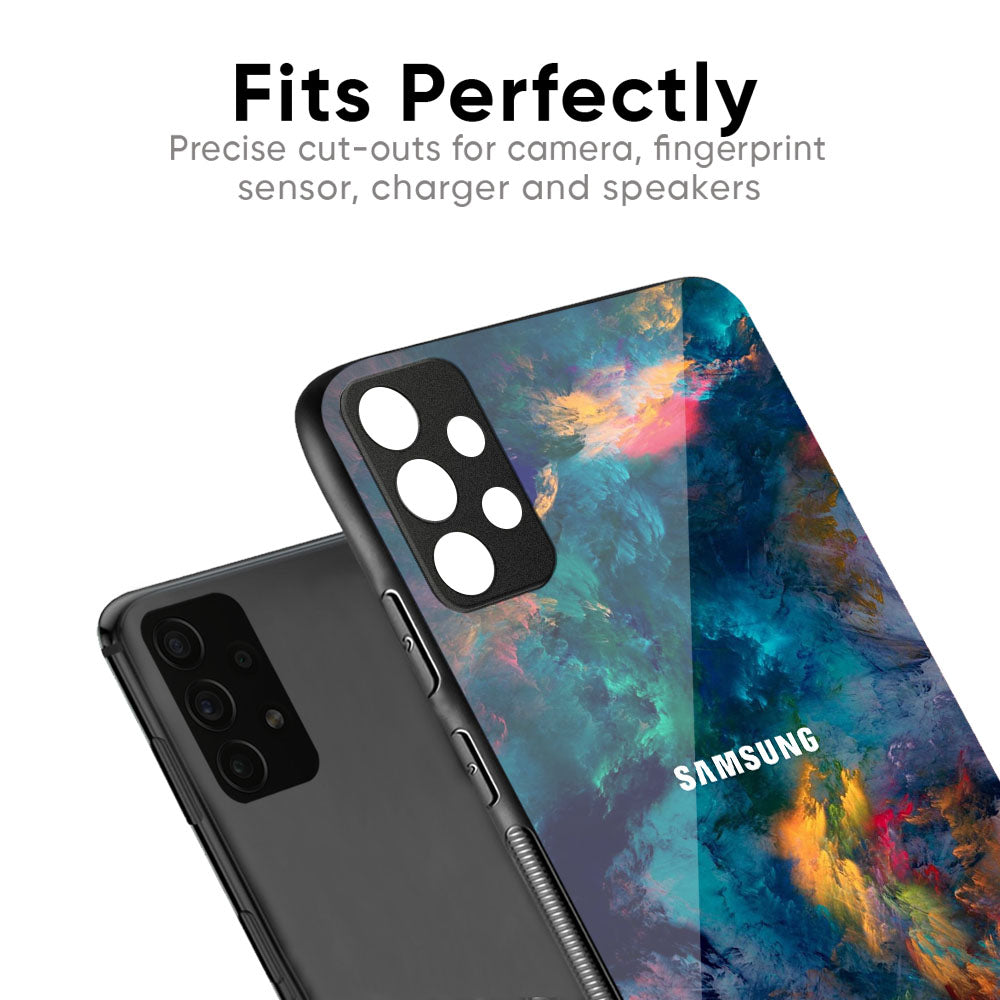 Colored Storm Glass Case for Samsung Galaxy M56 5G