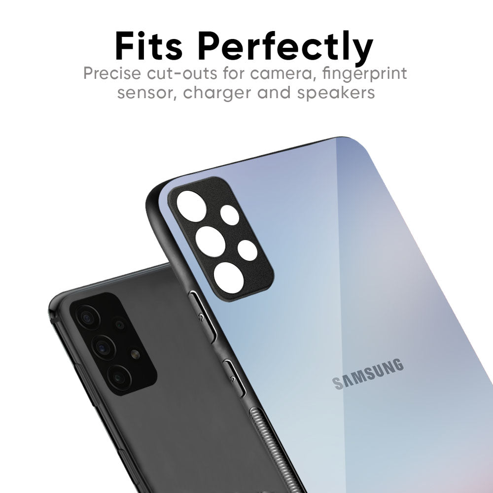 Light Sky Texture Glass Case for Samsung Galaxy M56 5G