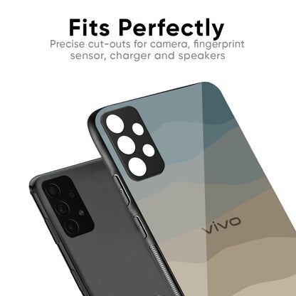 Abstract Mountain Pattern Glass Case for IQOO 15 5G