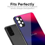Blue Ombre Glass Case for Vivo T4x 5G