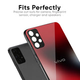 Red Garnet Glass Case for Vivo Y21 5G