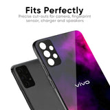 Pink Galaxy Glass Case for Vivo V70 FE 5G