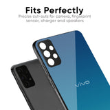 Celestial Blue Glass Case For Vivo Y31 5G