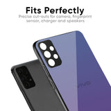 Indigo Pastel Glass Case For Vivo Y21 5G