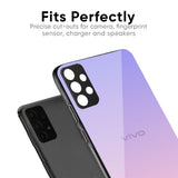 Lavender Gradient Glass Case for Vivo Y21 5G