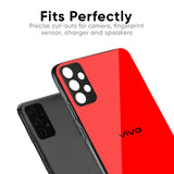 Blood Red Glass Case for Vivo V70 FE 5G