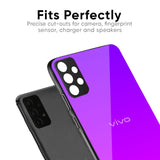 Purple Pink Glass Case for Vivo V40e 5G