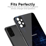 Blue Scratch Glass Case for Redmi Note 15 Pro 5G