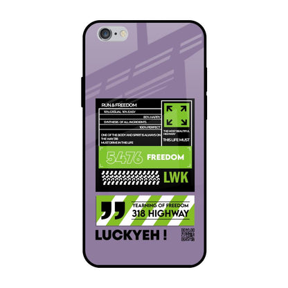 Run & Freedom iPhone 6 Plus Glass Back Cover Online