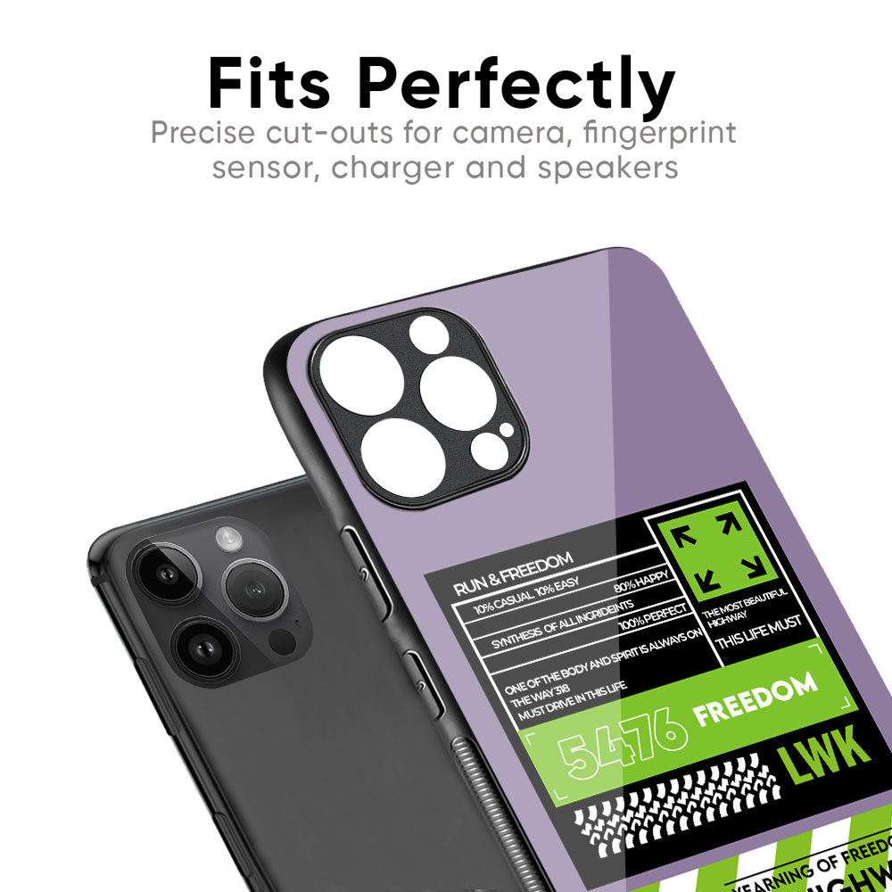 Run & Freedom Glass Case for iPhone 17