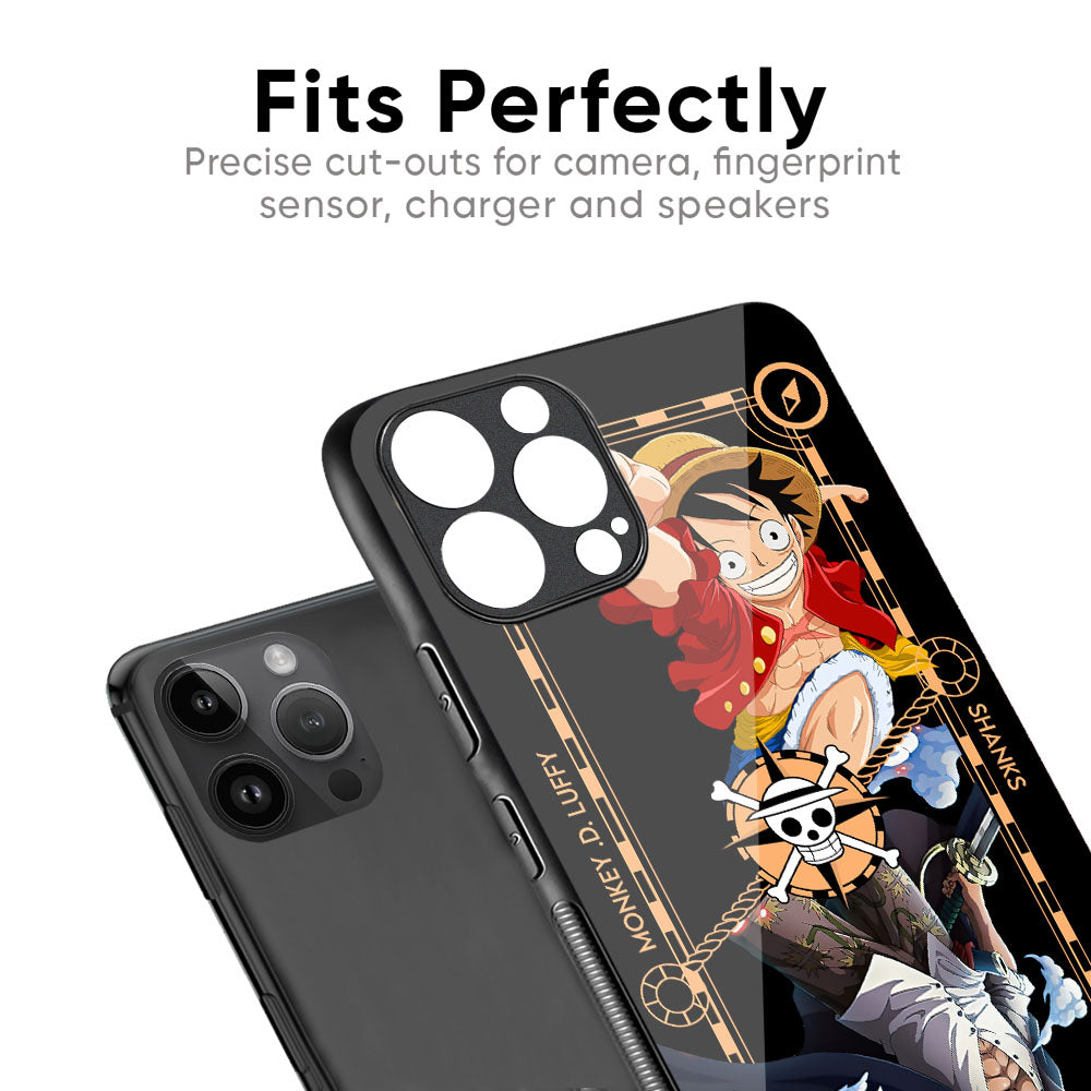 Shanks & Luffy Glass Case for iPhone 17