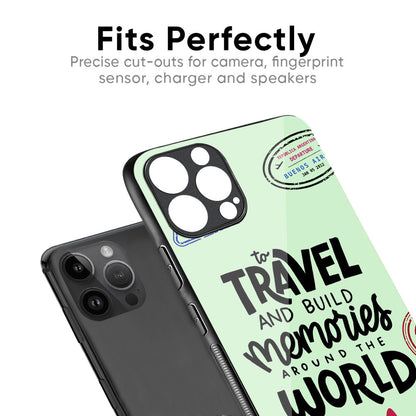 Travel Stamps Glass Case for iPhone 17
