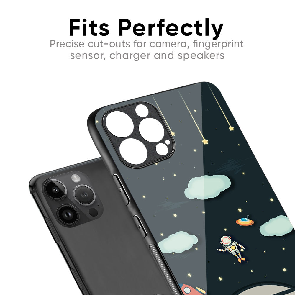 Astronaut Dream Glass Case For iPhone 17