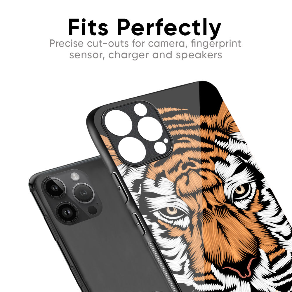 Angry Tiger Glass Case For iPhone 17