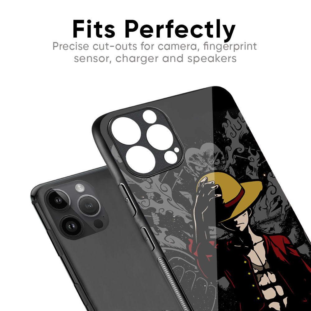 Dark Luffy Glass Case for iPhone 17