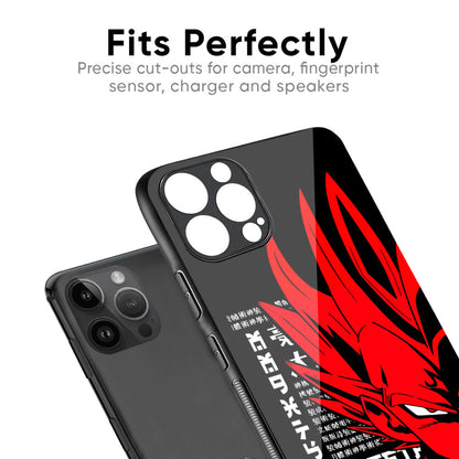 Red Vegeta Glass Case for iPhone 17