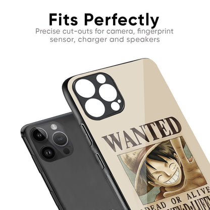 Luffy Wanted Glass Case for iPhone 17