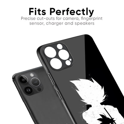 Monochrome Goku Glass Case for iPhone 17