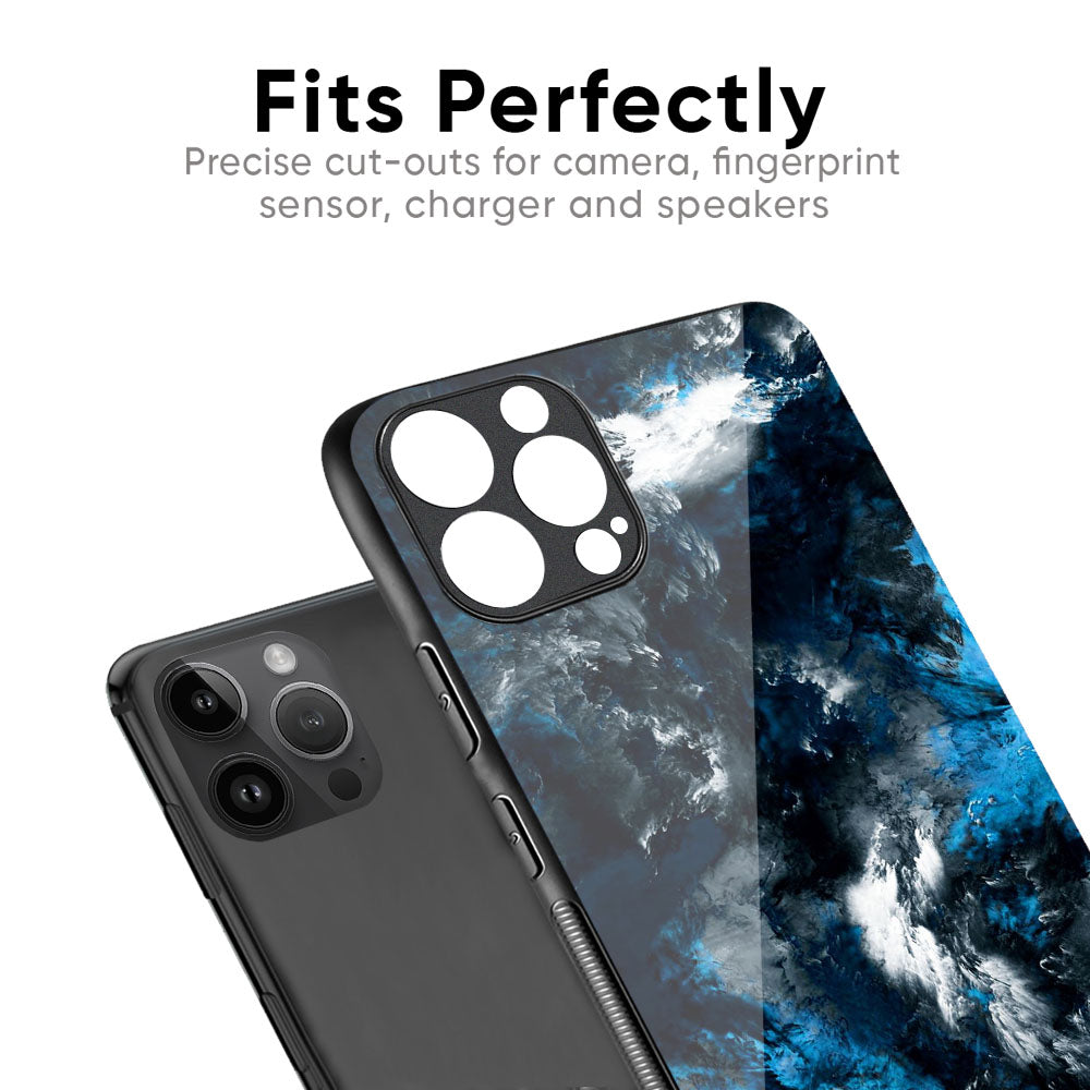 Cloudy Dust Glass Case for iPhone 17