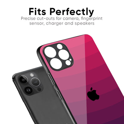 Wavy Pink Pattern Glass Case for iPhone 17