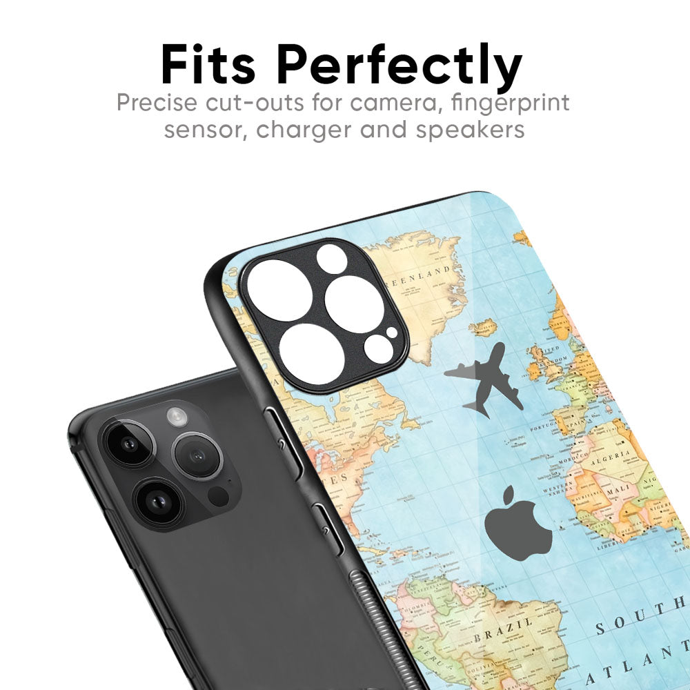 Fly Around The World Glass Case for iPhone 17