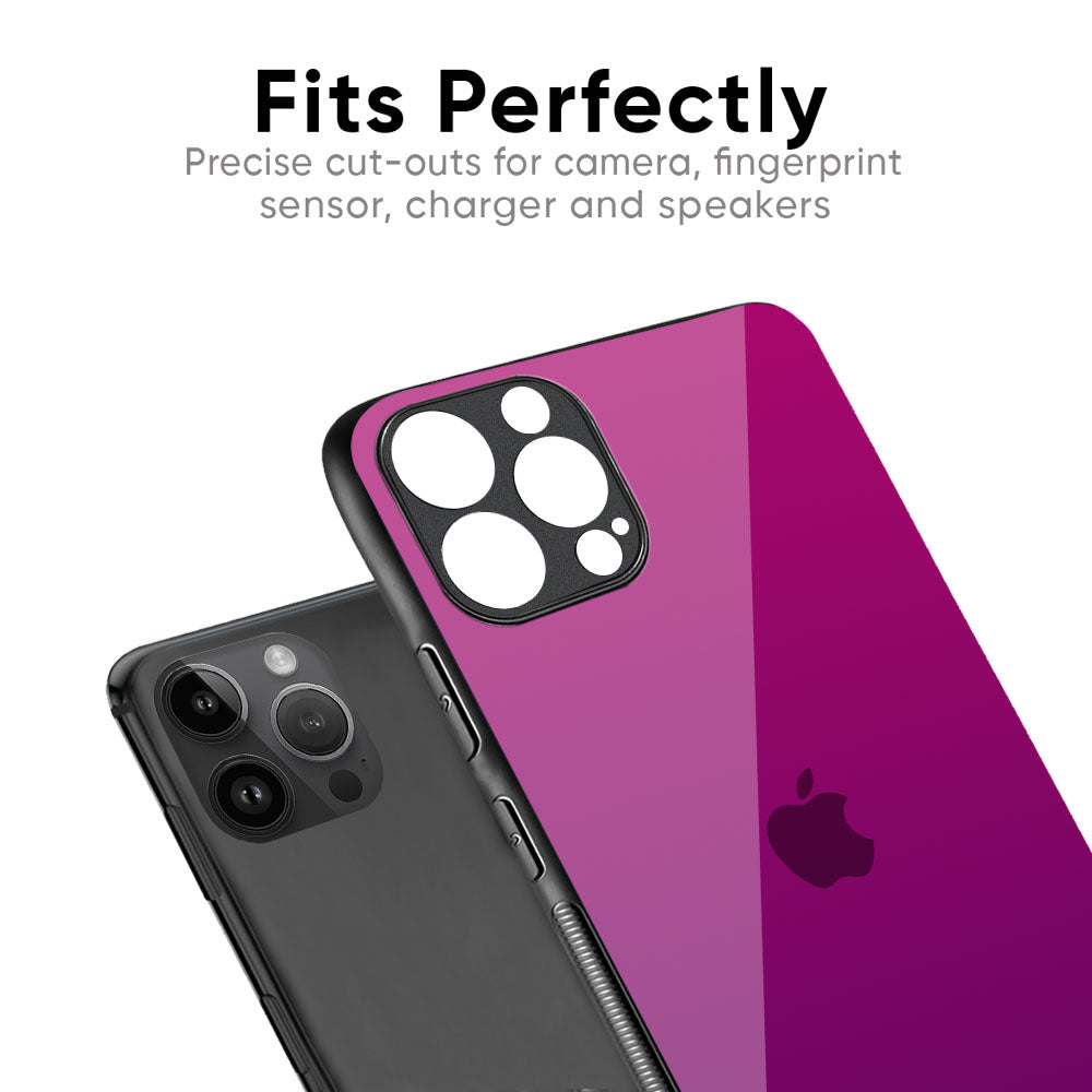 Magenta Gradient Glass Case For iPhone 17