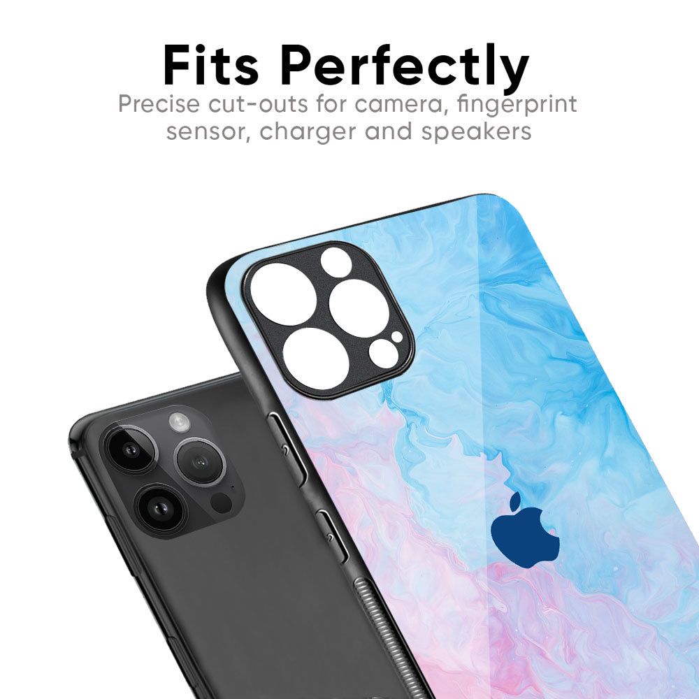 Mixed Watercolor Glass Case for iPhone 17