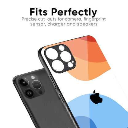 Wavy Color Pattern Glass Case for iPhone 17