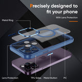 Blue Magsafe Hybrid Back Cover for iPhone