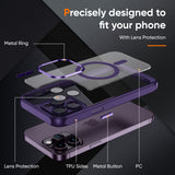 Deep Purple Magsafe Hybrid Back Cover for iPhone
