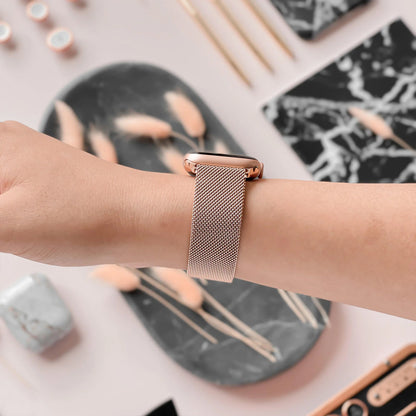 Rose Gold Magnetic Milanese Loop Apple Watch Band