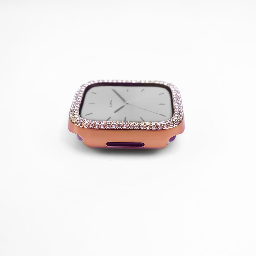 Rose Gold Double Halo Crystal Bumper Case
