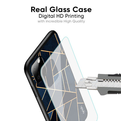 Abstract Tiles Glass Case for Samsung Galaxy S24 FE 5G