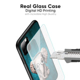 Adorable Baby Elephant Glass Case For OnePlus 12R 5G