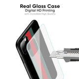 Vertical Stripes Glass Case for Oppo A38